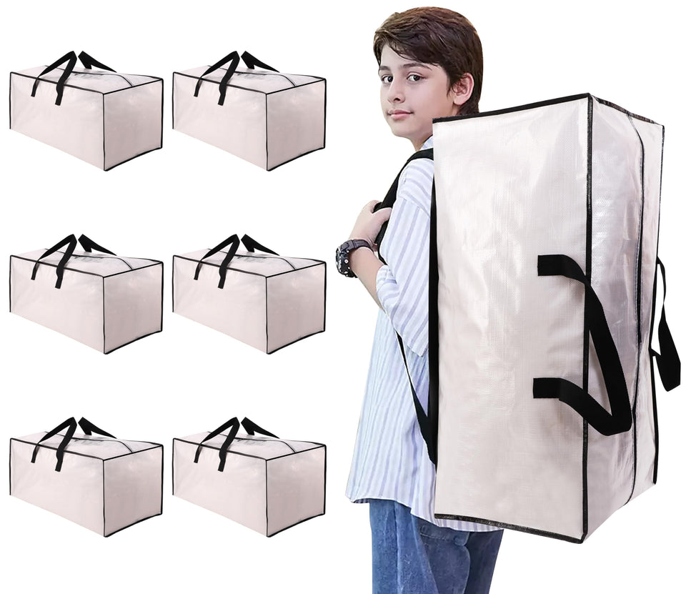 NATURELUX heavy-duty moving bag with backpack straps for easy transport