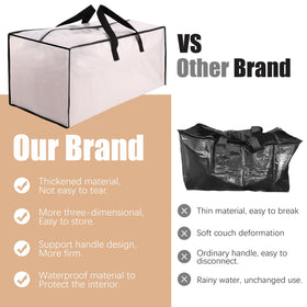 NATURELUX fold-flat storage bag for compact dorm room organization
