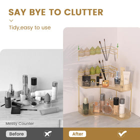 NATURE'S SOURCE makeup brush holder keeps brushes within reach for easy routines