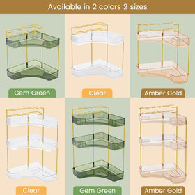 NATURE'S SOURCE amber-gold finish elevates vanity style