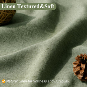 Naturoom Sage Green curtain features a weighted hem to stay in place during showers.
