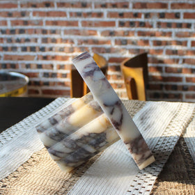 Natust multi-function tray holds jewelry, perfume, or candles on a tabletop.