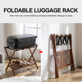 Natuvite luggage rack ideal for guest rooms and hospitality spaces