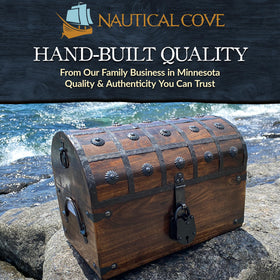 Keepsake storage chest by Nautical Cove with vintage charm