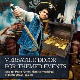Nautical Cove pirate chest ideal as a gift for kids and collectors.