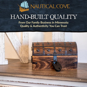 Nautical Cove chest doubles as decorative storage for small mementos.
