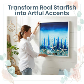 Nautical Crush Trading starfish table centerpiece 6-8 inch white