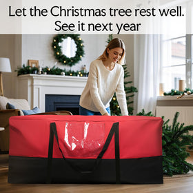 NAVTUE bag dimensions 48 by 15 by 22 inches for large trees.