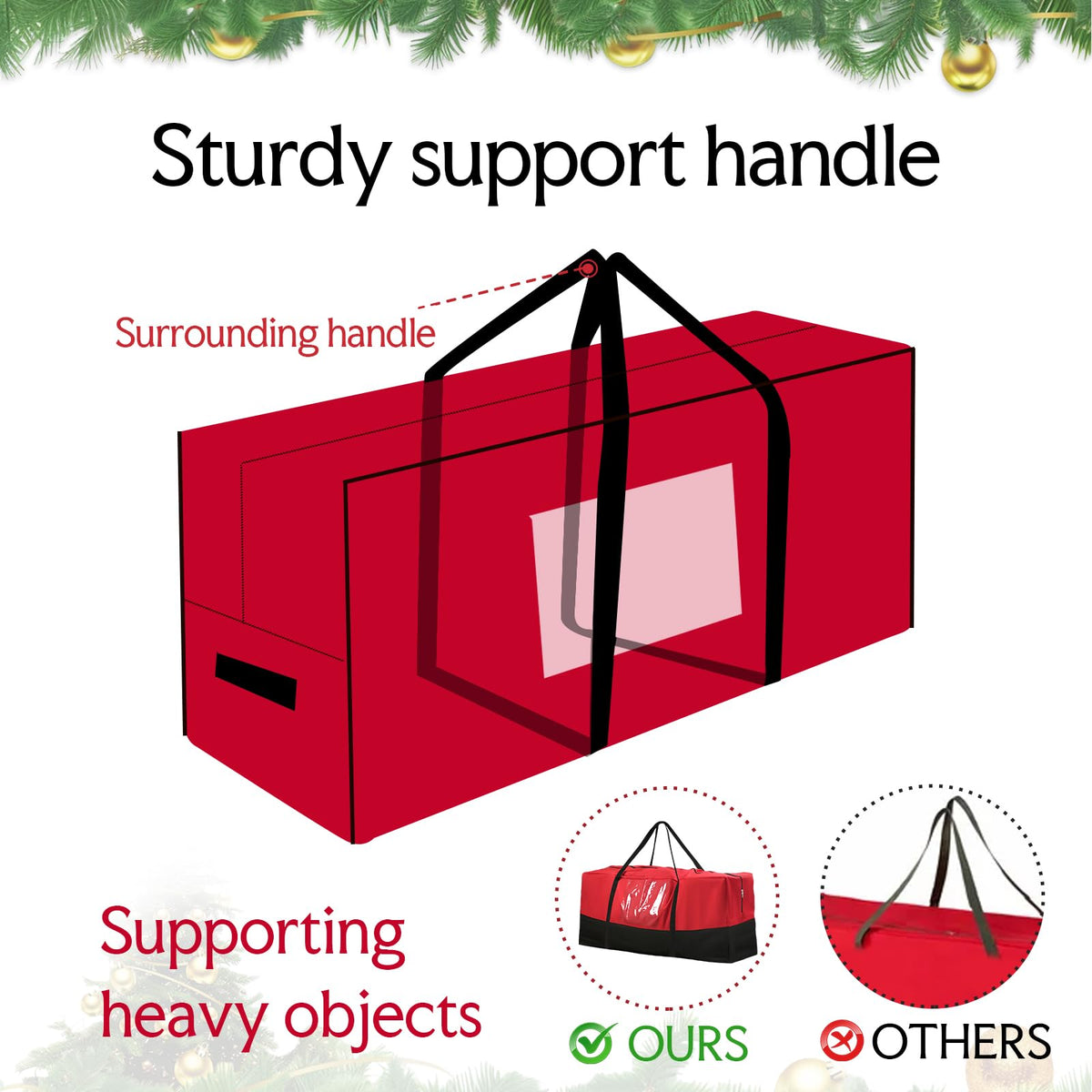 NAVTUE bag with transparent pocket for small accessories.