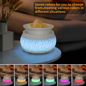 Nawaza 3-in-1 wax warmer accommodates wax melts, candles, and essential oils