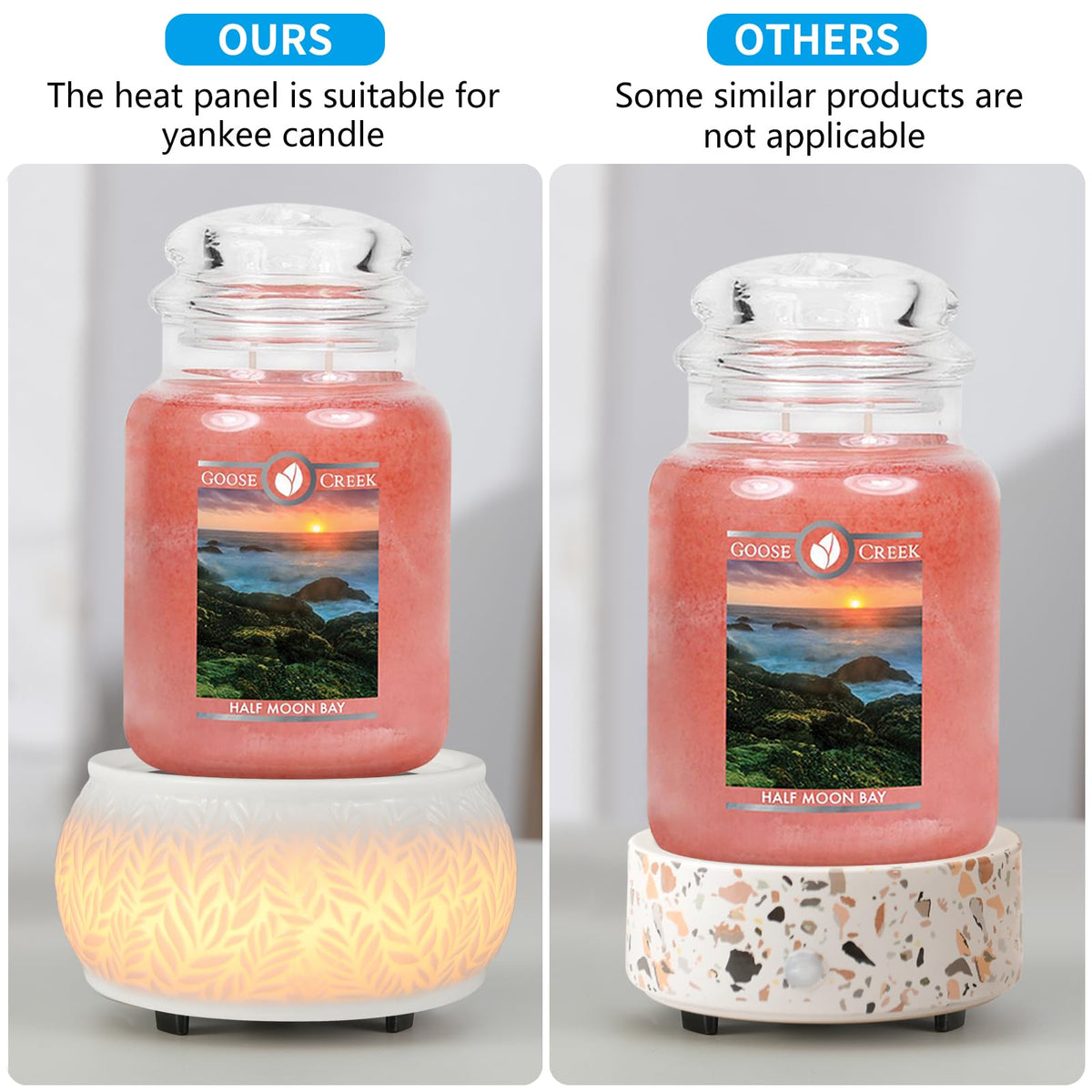 Nawaza safe electric wax warmer provides flame-free fragrance
