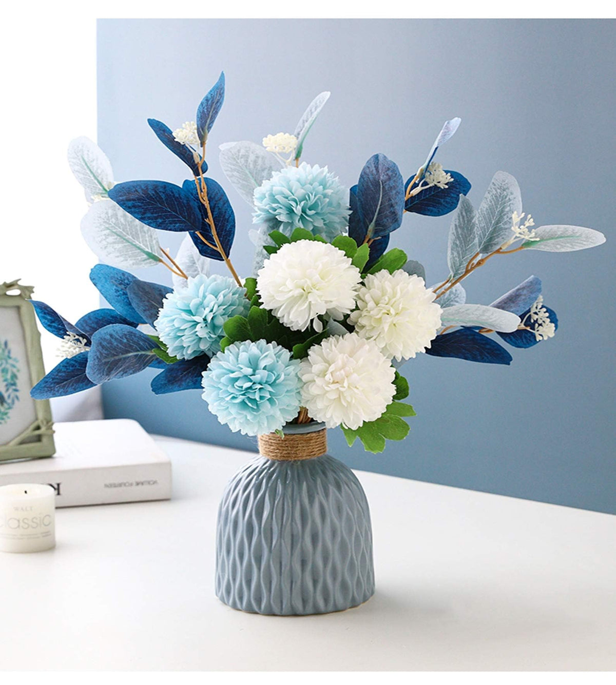 NAWEIDA faux flowers suitable for indoor and outdoor use.