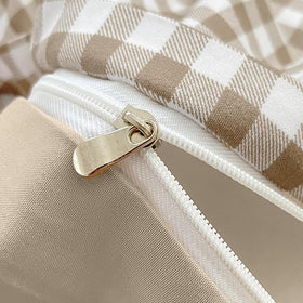 Nayoroom easy-care microfiber, machine wash cold and tumble dry
