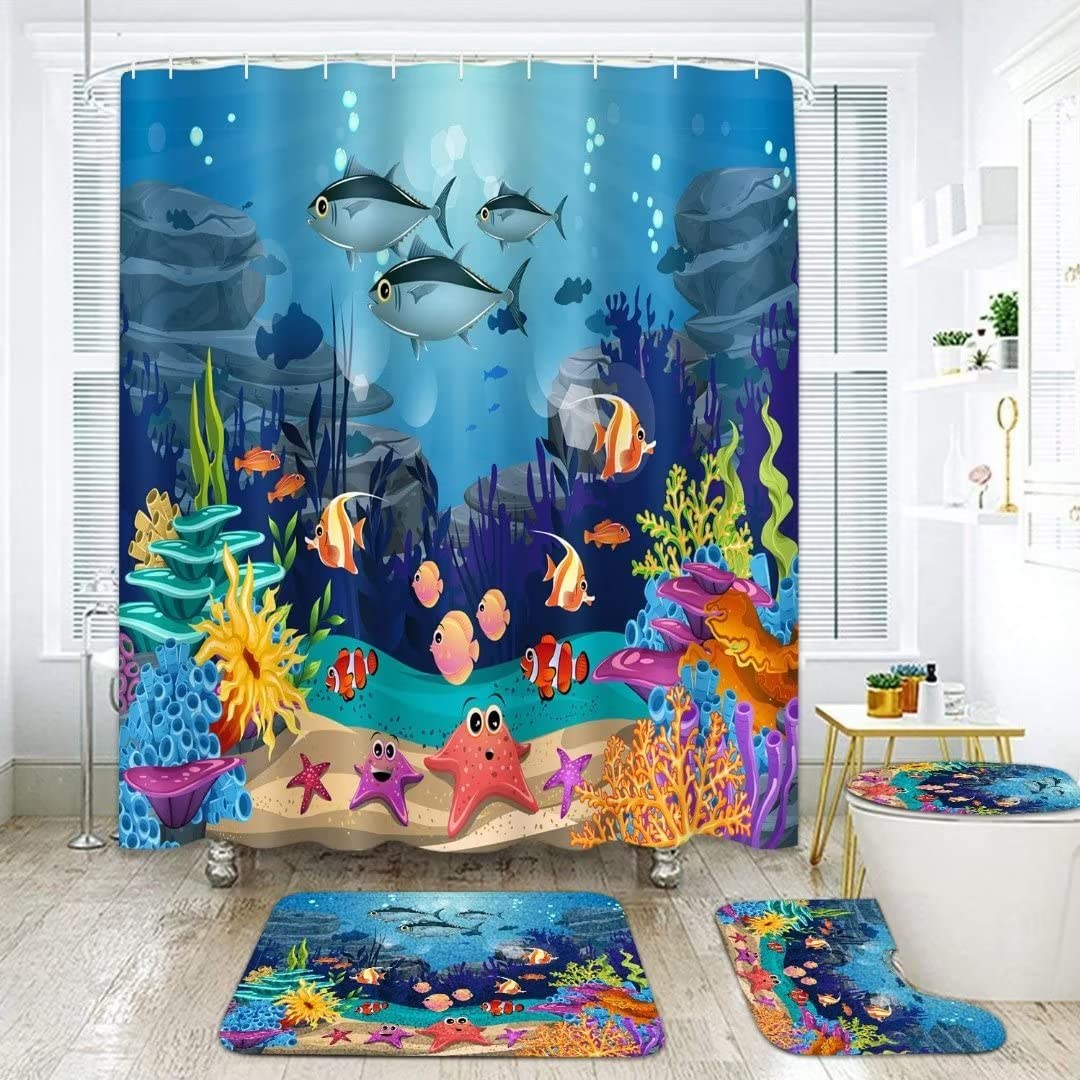 NBVKO Halloween-themed shower curtain boosts seasonal style in any bathroom