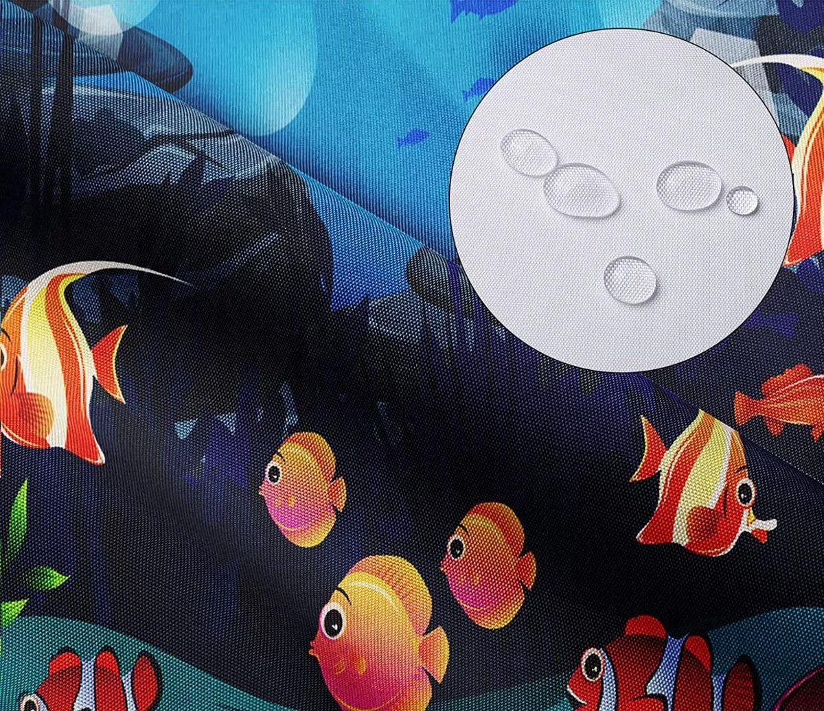 NBVKO toilet lid cover adds coordinated decor with a whimsical marine theme