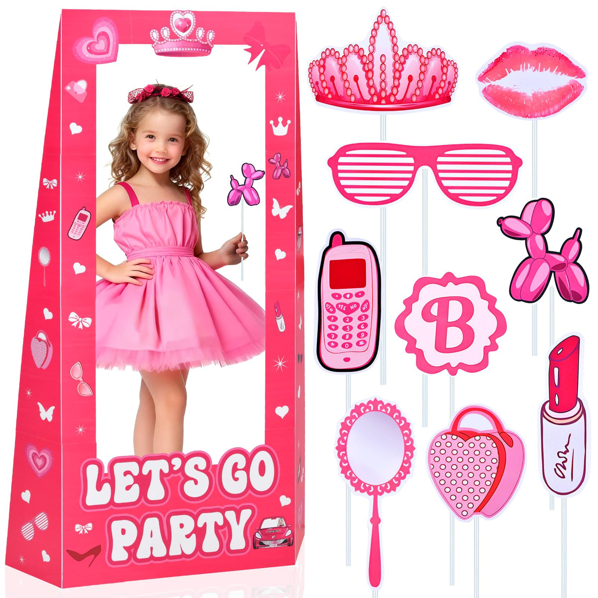 NCPLYGOU 4.5ft life-size doll photo booth as a centerpiece for celebrations