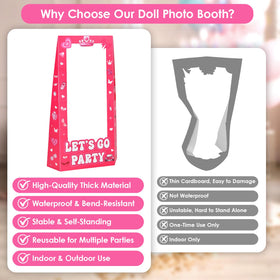 NCPLYGOU durable waterproof photo booth with vivid pink print