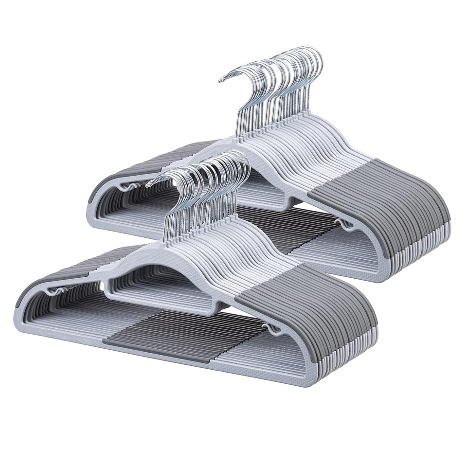 NCXTKJ heavy-duty ABS plastic coat hangers provide sturdy support for heavy garments