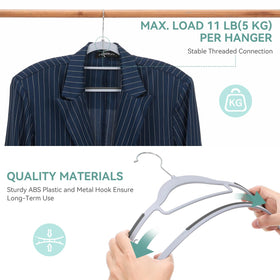 NCXTKJ non-slip shoulder hangers keep garments securely in place.