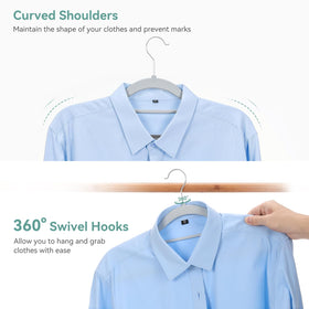 NCXTKJ wet and dry hangers ease laundry to closet transitions.