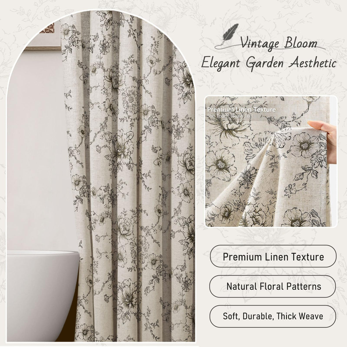NDDYCU Care-ready curtain, machine wash cold and tumble dry low.