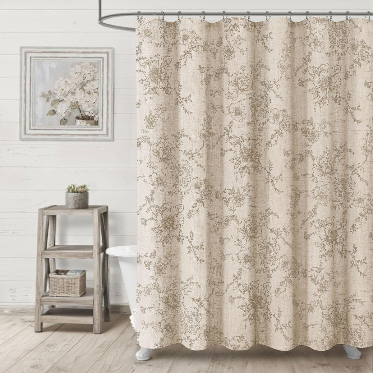 NDDYCU machine-washable curtain offers easy care and quick refresh between baths