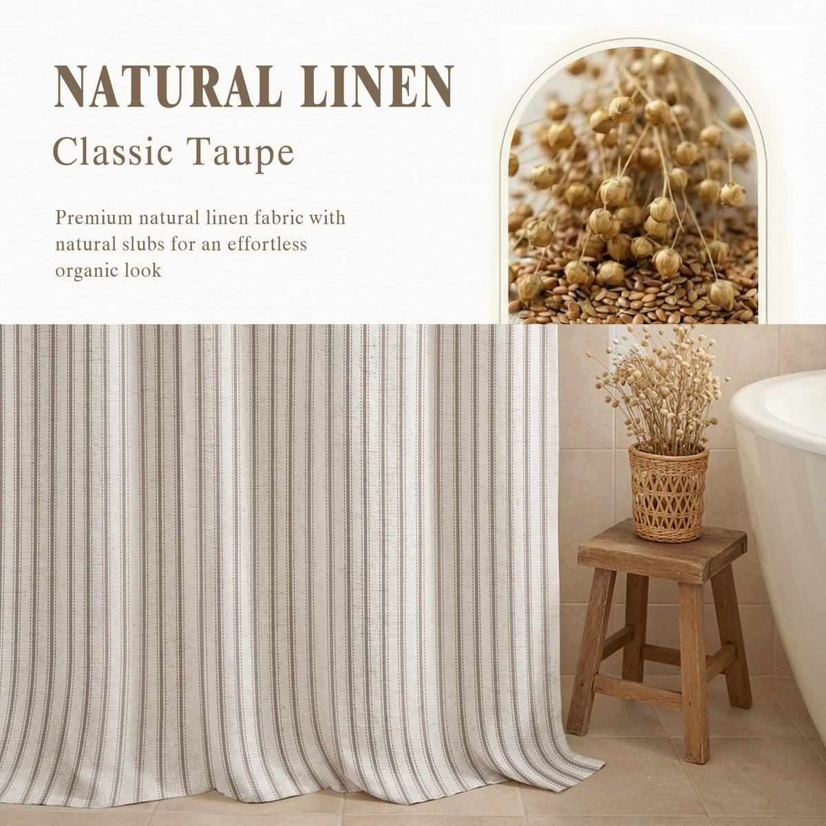 NDDYCU linen-blend-fabric-closeup highlights durable weave and rustic charm.