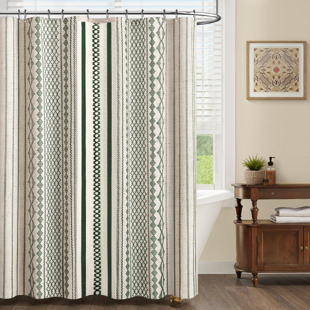 NDDYCU linen texture close up emphasizing dense weave for privacy