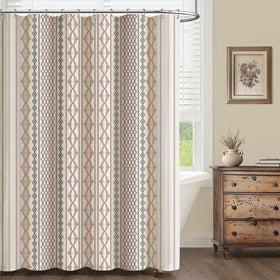 NDDYCU linen-texture curtain enhances rustic charm and privacy.