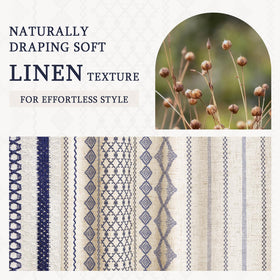 NDDYCU Nave Blue Boho Curtain 72x72 fits standard showers and tubs.