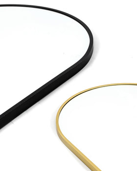 NEARBYSD aluminum-frame mirror is lightweight yet durable for frequent repositioning.