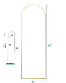 NEARBYSD arched-top gold mirror design adds elegance to any room.