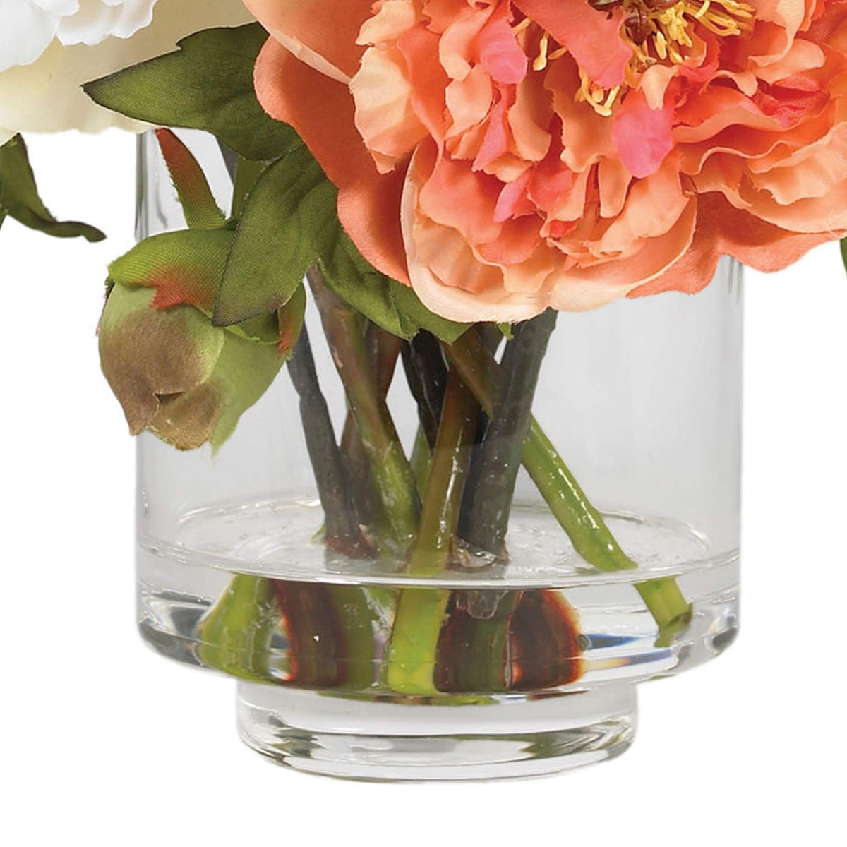 Nearly Natural peonies in assorted colors brighten any room.