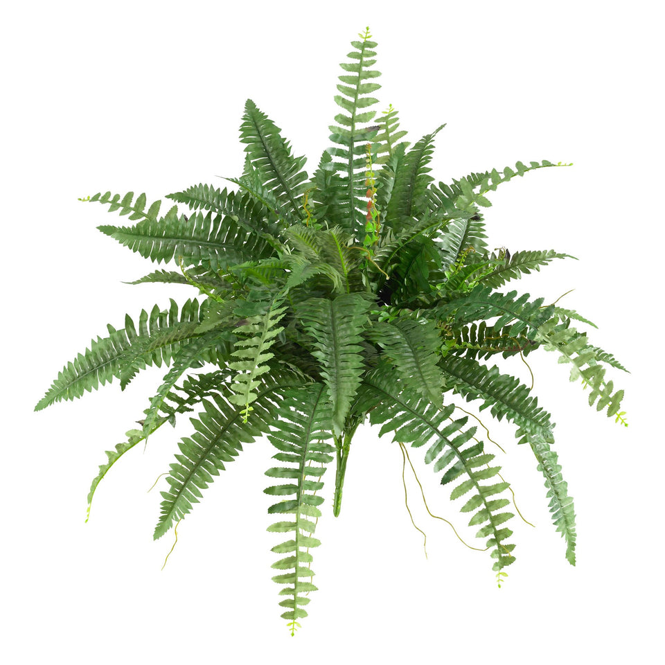 Nearly Natural Boston Fern 40in fronds cascade for a natural-looking hanging display