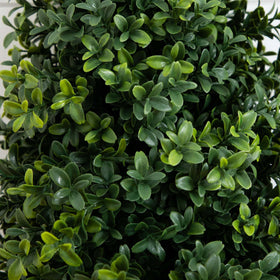 Nearly Natural boxwood topiary 2.5ft ground stake system for outdoor stability.