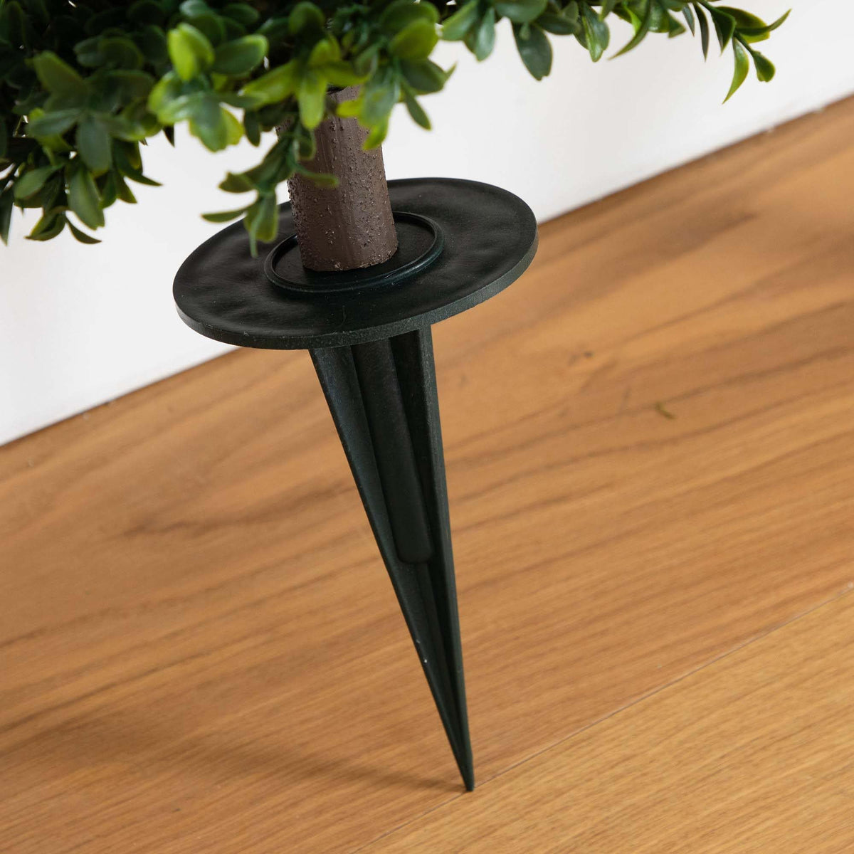 Nearly Natural boxwood topiary 2.5ft adds sculptural balance to spaces.
