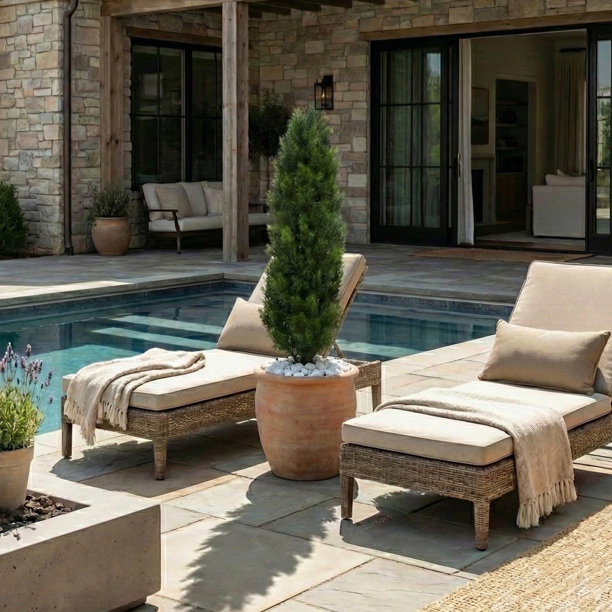 Nearly Natural cedar tree with bendable branches for customizable fullness