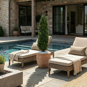 Nearly Natural cedar tree with bendable branches for customizable fullness