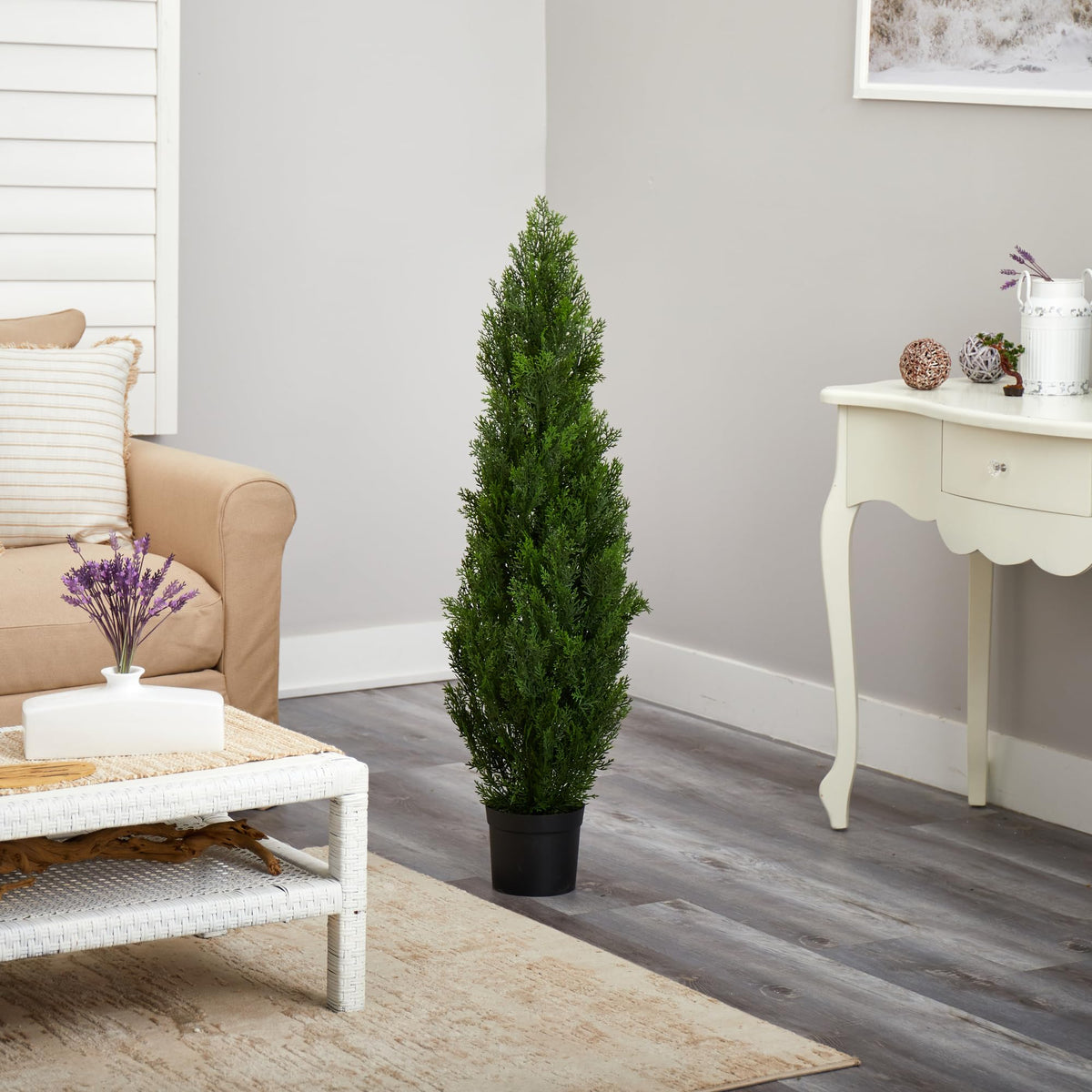 Nearly Natural cedar tree full lush shape for a dramatic focal point