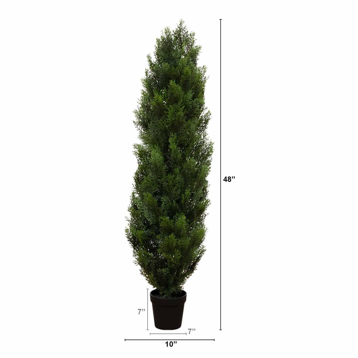 Nearly Natural cedar tree versatile for indoor and outdoor decor