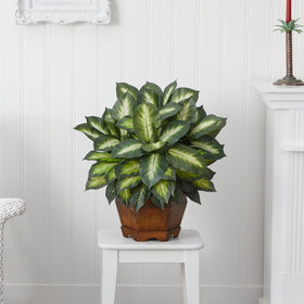 Nearly Natural Dieffenbachia silk plant suitable for bedroom decor and calm ambiance