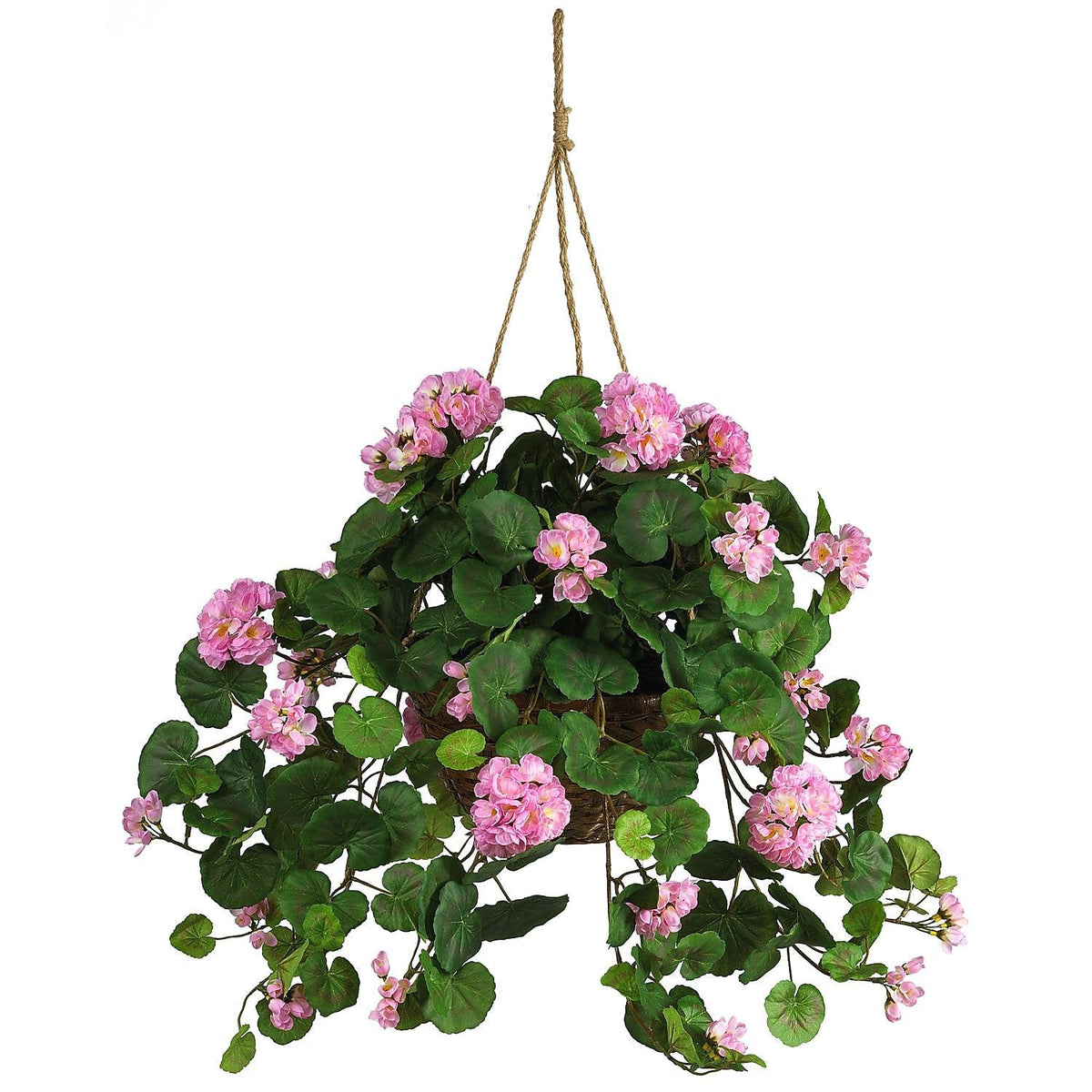 Nearly Natural artificial leaves stay vibrant with minimal care.