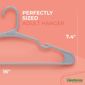 NEATERIZE angled shoulder-support design prevents slumping and preserves garment shape