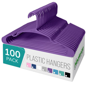 NEATERIZE angled-design hangers prevent slipping and preserve garment shape.