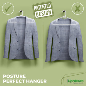 NEATERIZE durable eco-friendly hangers resist bending and wear