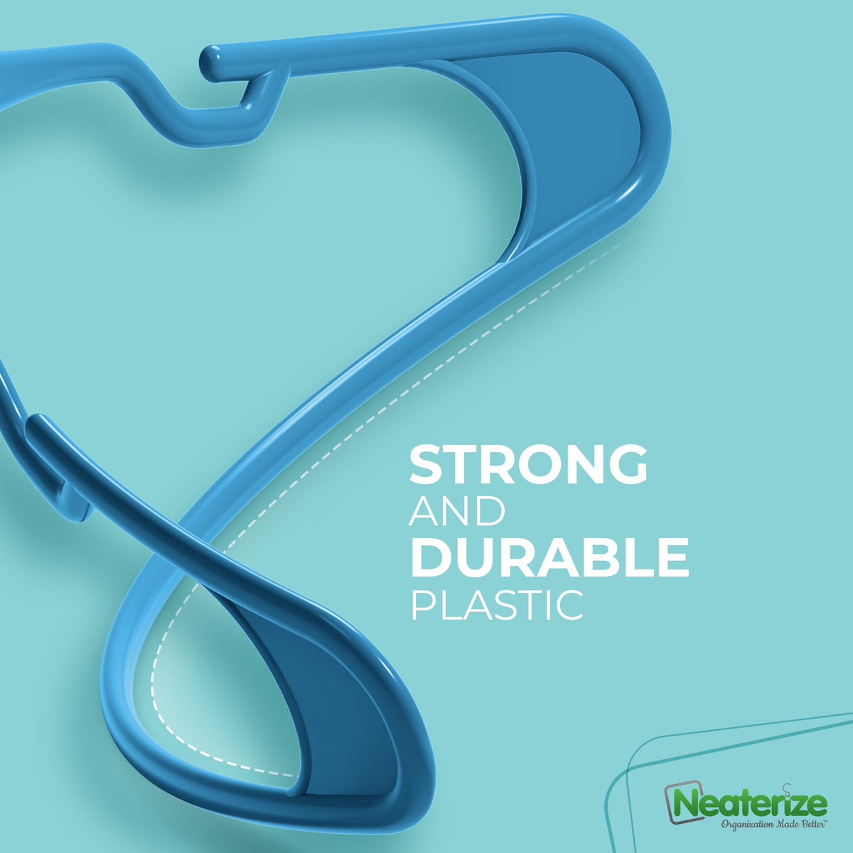 NEATERIZE color-options-hangers showcase multiple hues to match your closet decor