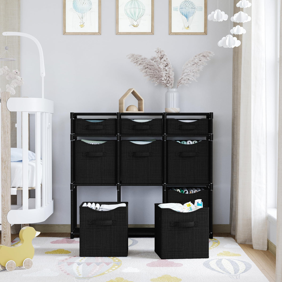 NEATERIZE room setup demonstrates versatile placement in a bedroom or closet.