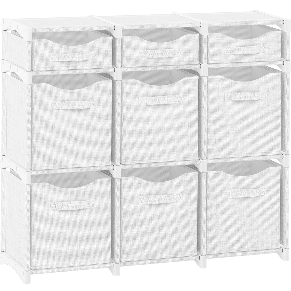 NEATERIZE cube storage unit assembly shows tool-free setup for easy closet organization.