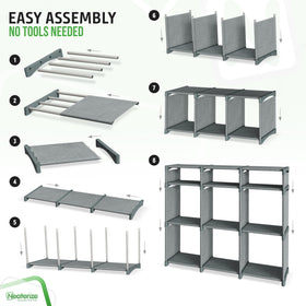 NEATERIZE small cubes in grey—compact bins for small items and accessories