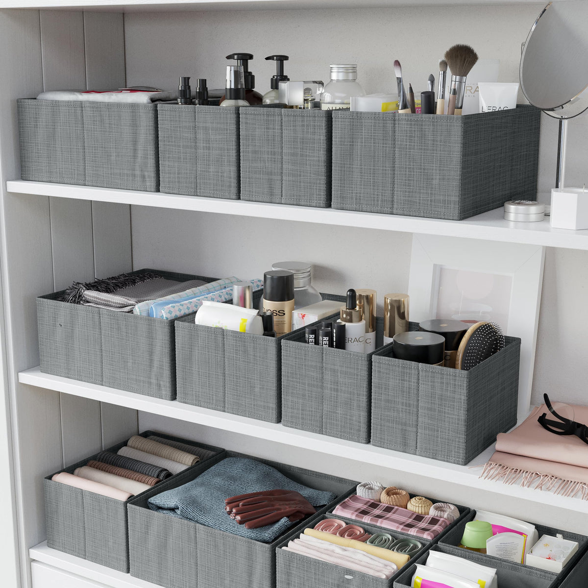NEATERIZE base insert shows quick, sturdy organization in drawers.